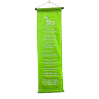 Hanging Banner THINGS WE CAN LEARN FROM DOGS Green