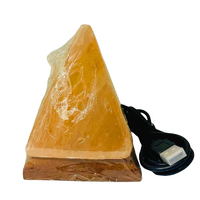USB Himalayan Salt Lamp Pyramid RED