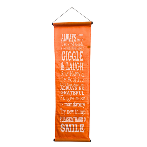 Hanging Banner ALWAYS TELL THE TRUTH Orange