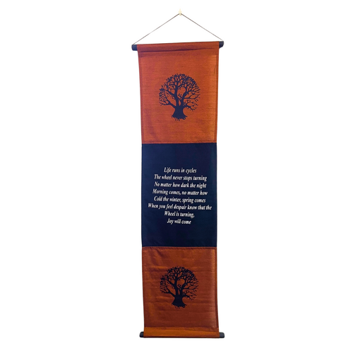 Affirmation Banner TREE OF LIFE Copper