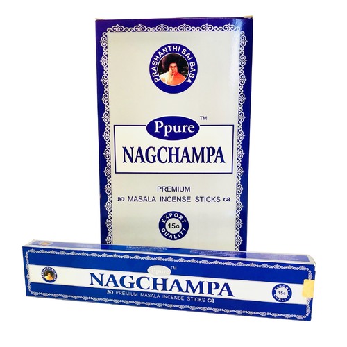 Ppure Incense NAG CHAMPA Box of 12 Packets