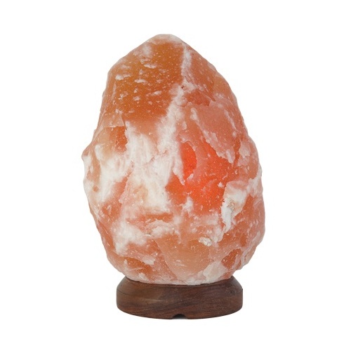 Himalayan Salt NATURAL ORNAMENT 12-14KG with Wooden Base