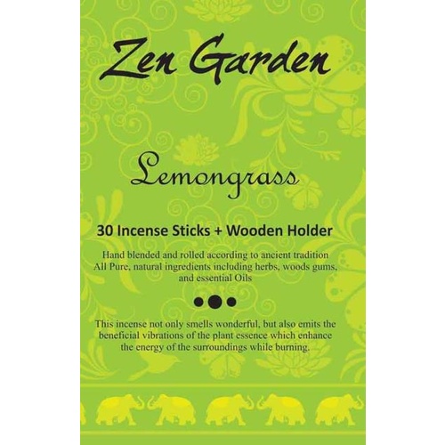 Zen Garden Incense LEMONGRASS Single Packet