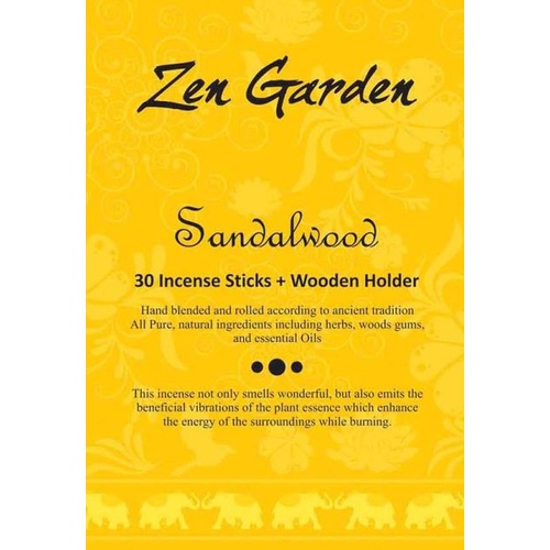 Zen Garden Incense SANDALWOOD Single Packet